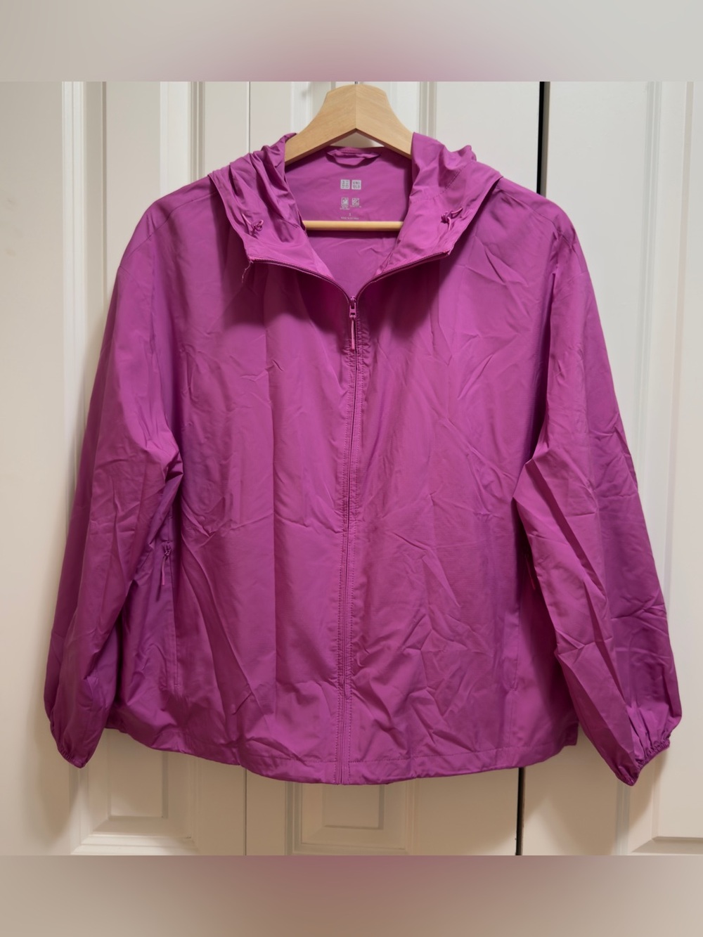 UNIQLO Pocketable UV Protection Parka Jacket Pink Fuchsia Women’s Size S